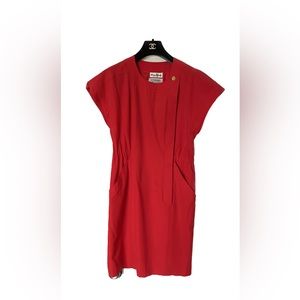Vintage Chanel Boutique Red Dress